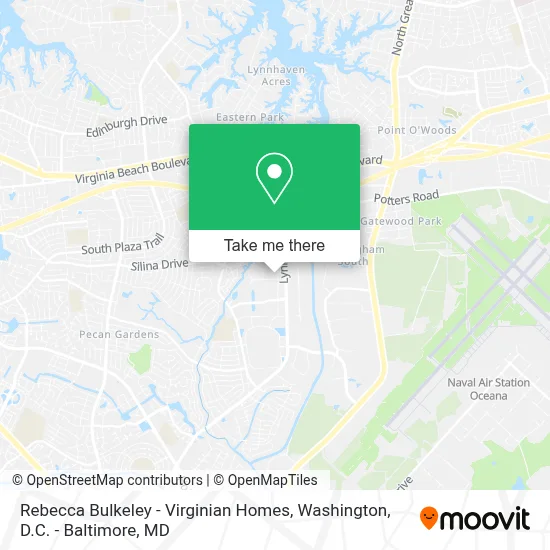 Rebecca Bulkeley - Virginian Homes map