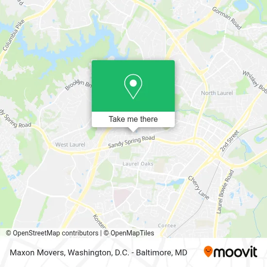 Maxon Movers map
