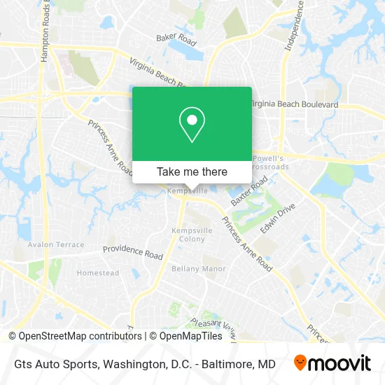 Gts Auto Sports map