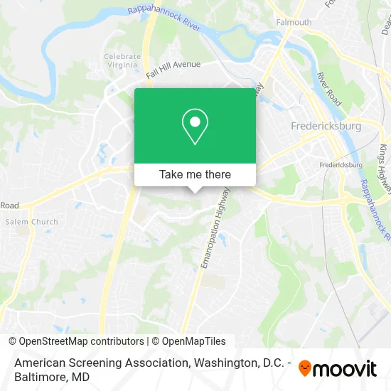 American Screening Association map