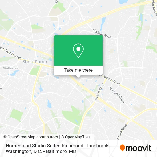 Homestead Studio Suites Richmond - Innsbrook map