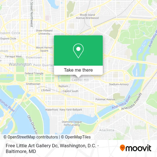 Free Little Art Gallery Dc map