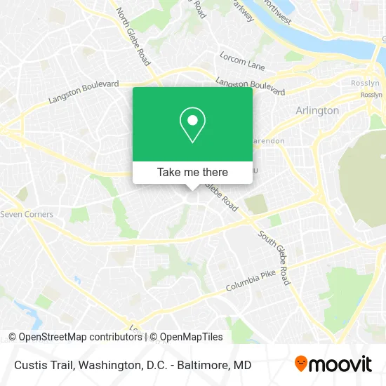 Custis Trail map