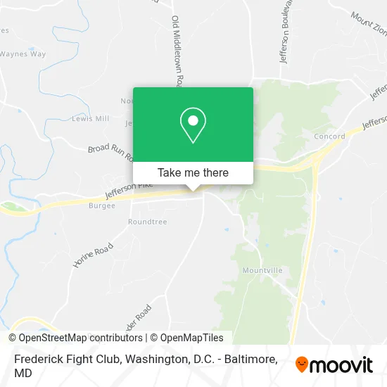 Frederick Fight Club map