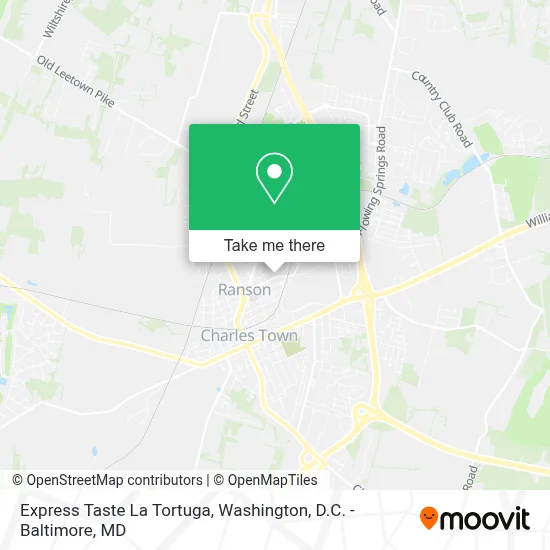 Express Taste La Tortuga map