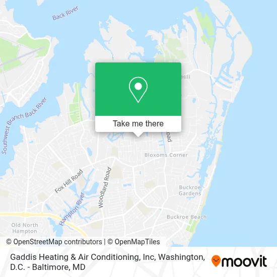 Gaddis Heating & Air Conditioning, Inc map
