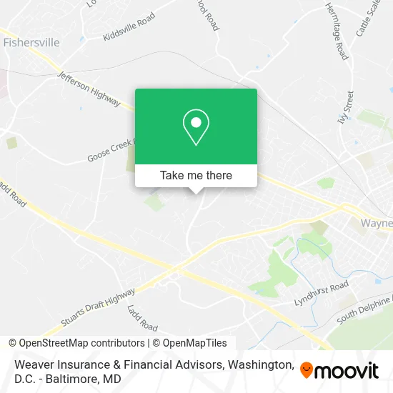 Weaver Insurance & Financial Advisors map