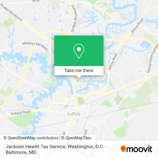 Jackson Hewitt Tax Service map