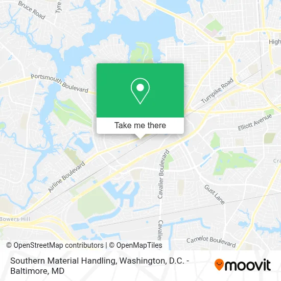Southern Material Handling map