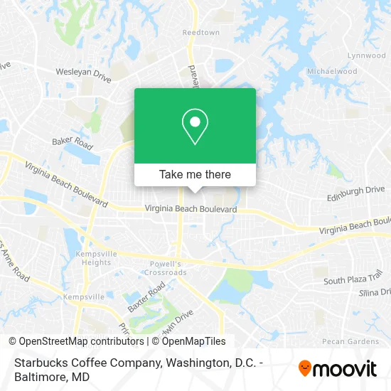 Starbucks Coffee Company map