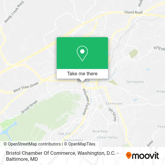 Bristol Chamber Of Commerce map