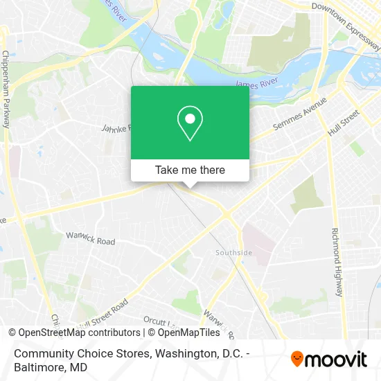 Community Choice Stores map