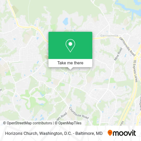 Horizons Church map
