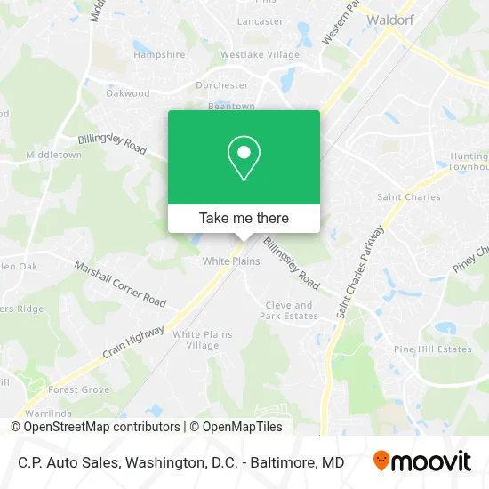 C.P. Auto Sales map