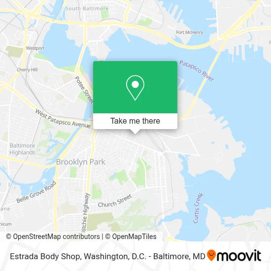 Estrada Body Shop map