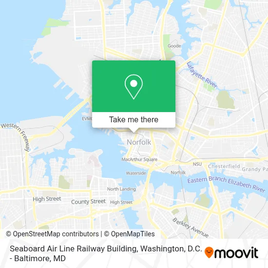 Seaboard Air Line Railway Building map