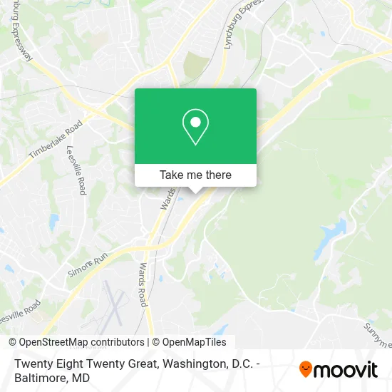 Twenty Eight Twenty Great map