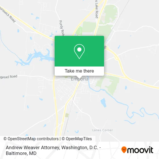Andrew Weaver Attorney map