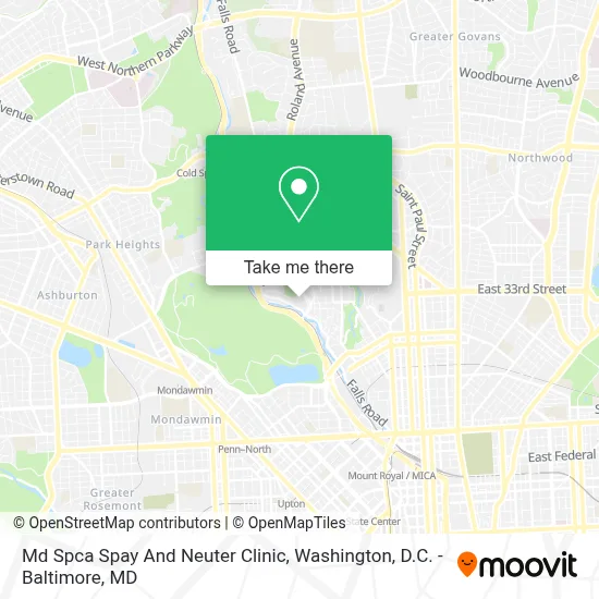 Md Spca Spay And Neuter Clinic map