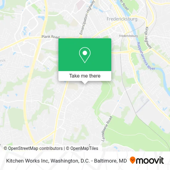 Kitchen Works Inc map