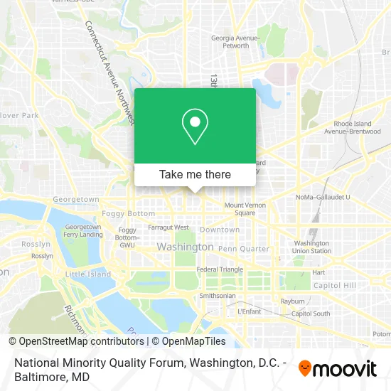 National Minority Quality Forum map
