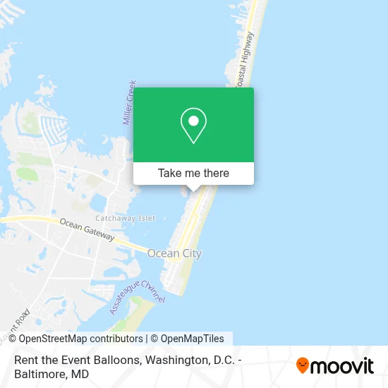 Rent the Event Balloons map