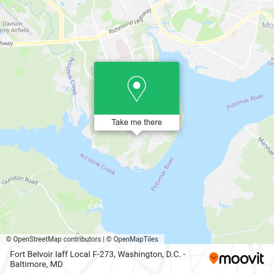 Fort Belvoir Iaff Local F-273 map