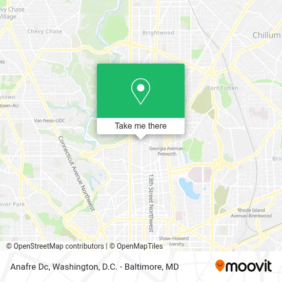 Anafre Dc map