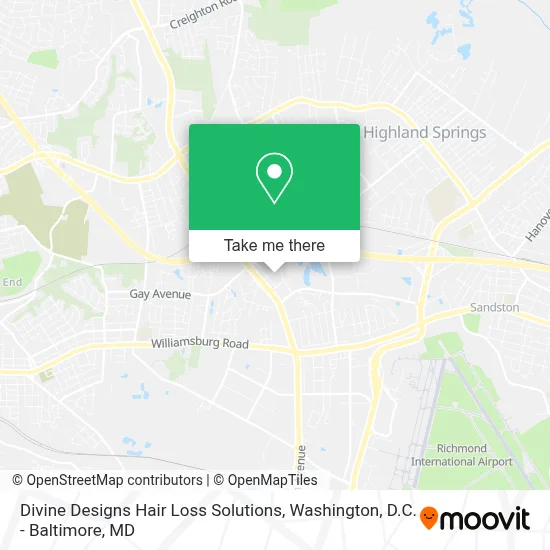 Divine Designs Hair Loss Solutions map