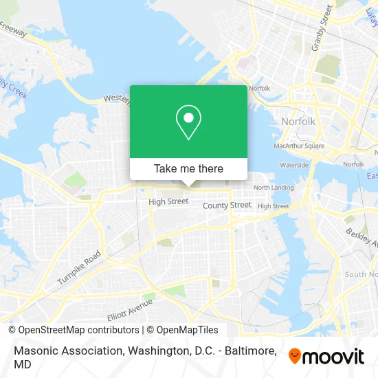 Masonic Association map