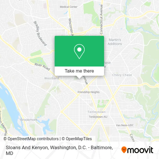 Sloans And Kenyon map