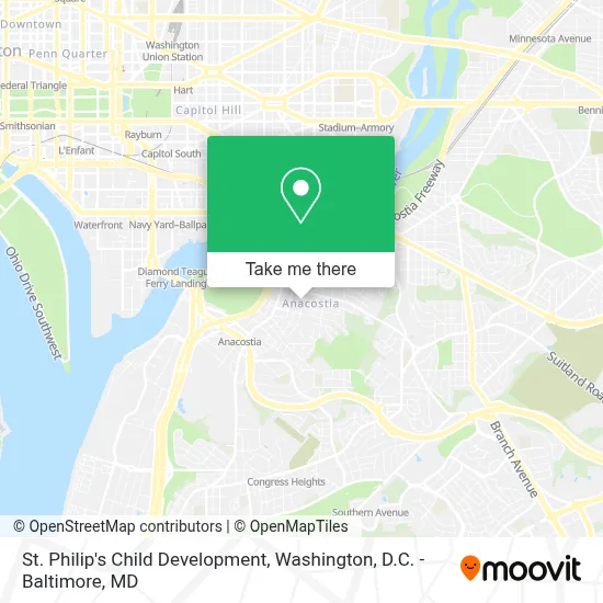 St. Philip's Child Development map