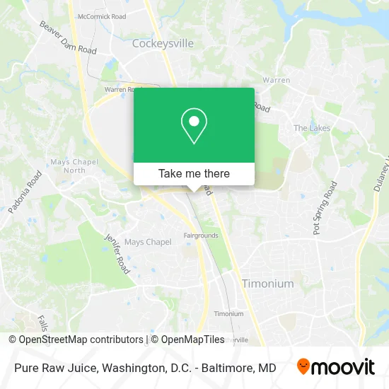 Pure Raw Juice map