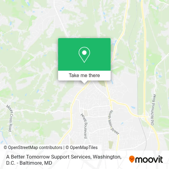 A Better Tomorrow Support Services map