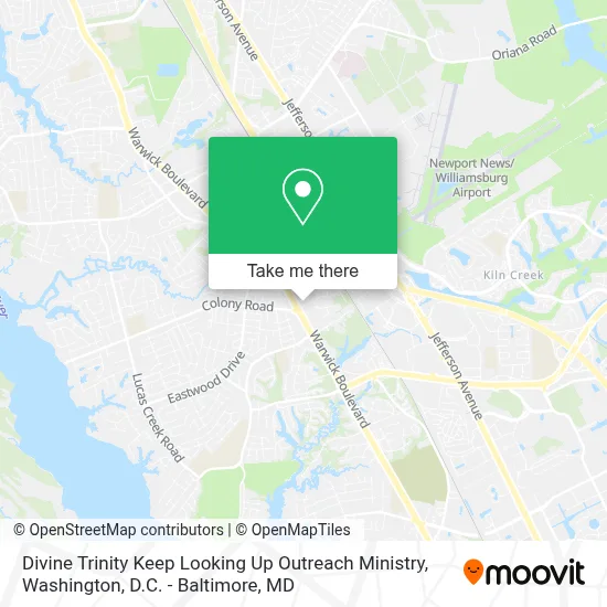 Divine Trinity Keep Looking Up Outreach Ministry map