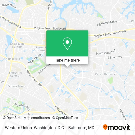 Western Union map