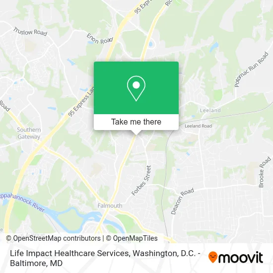 Life Impact Healthcare Services map
