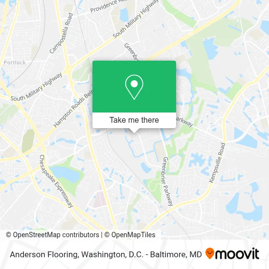 Anderson Flooring map