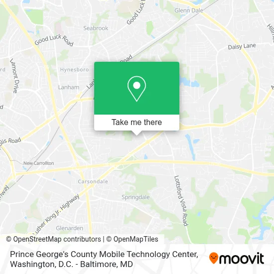 Prince George's County Mobile Technology Center map