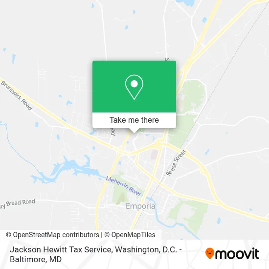 Jackson Hewitt Tax Service map