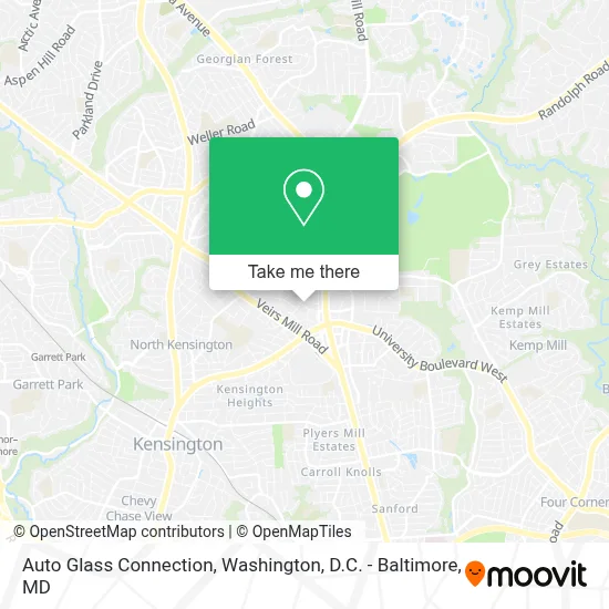 Auto Glass Connection map