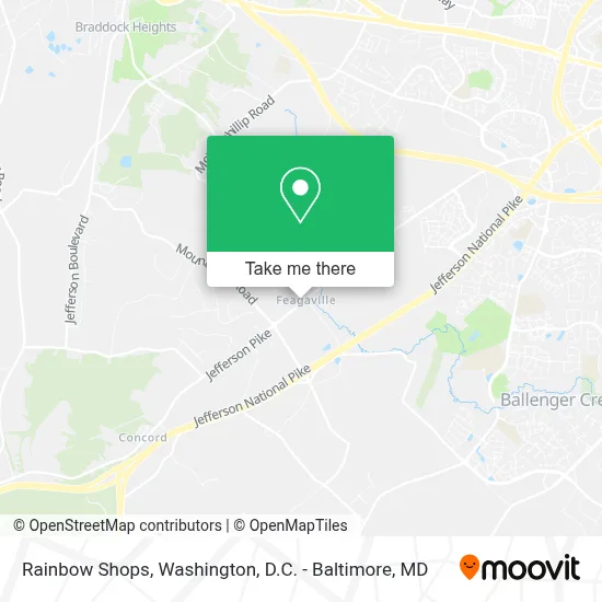 Rainbow Shops map