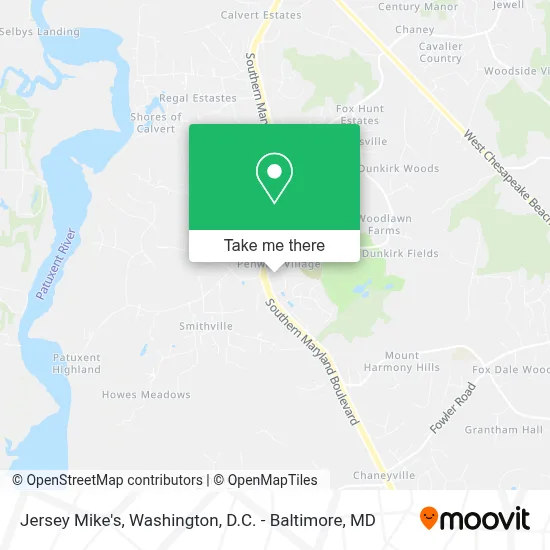 Jersey Mike's map