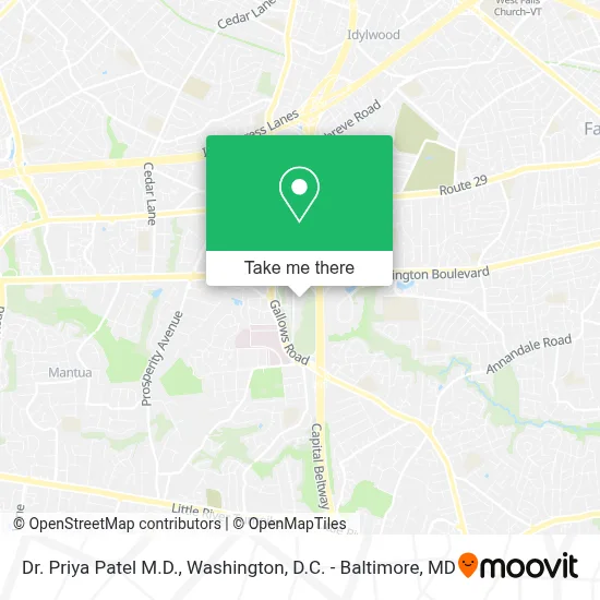 Dr. Priya Patel M.D. map