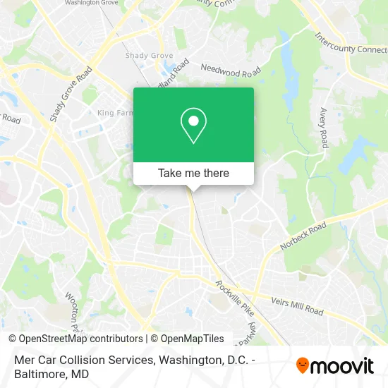 Mer Car Collision Services map