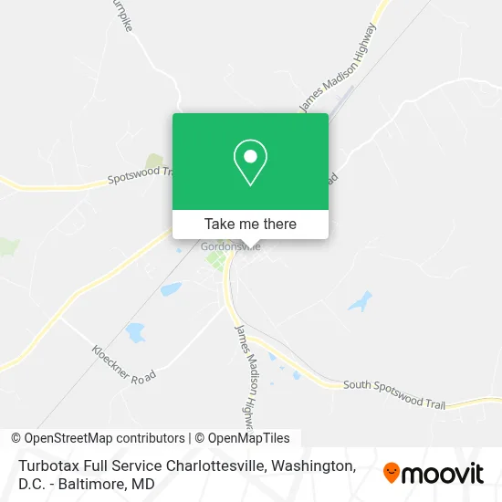 Turbotax Full Service Charlottesville map