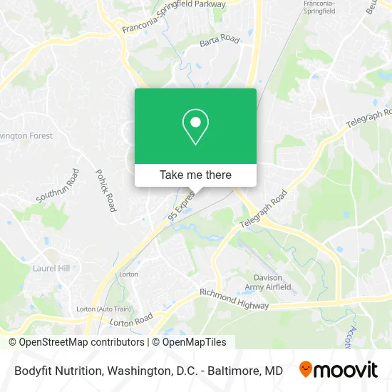 Bodyfit Nutrition map