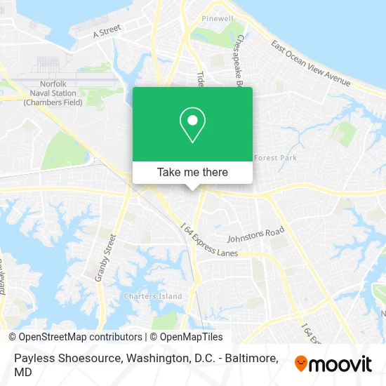 Payless Shoesource map