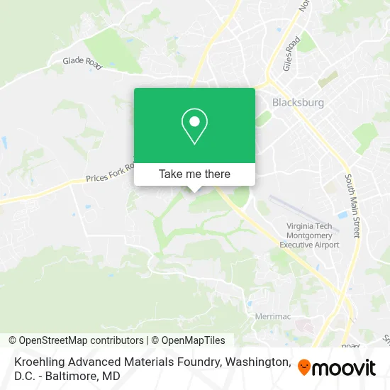 Kroehling Advanced Materials Foundry map