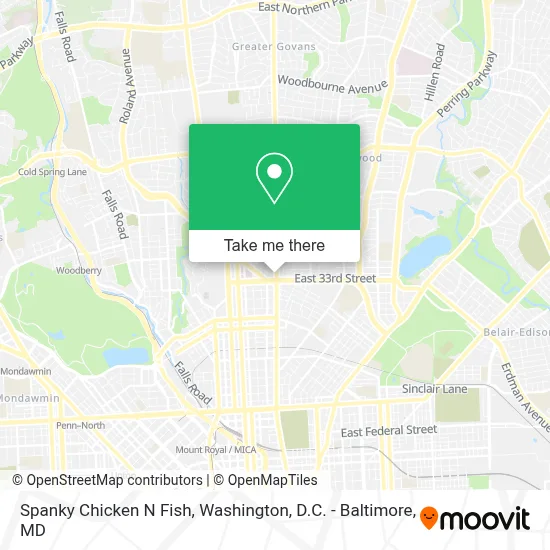 Spanky Chicken N Fish map